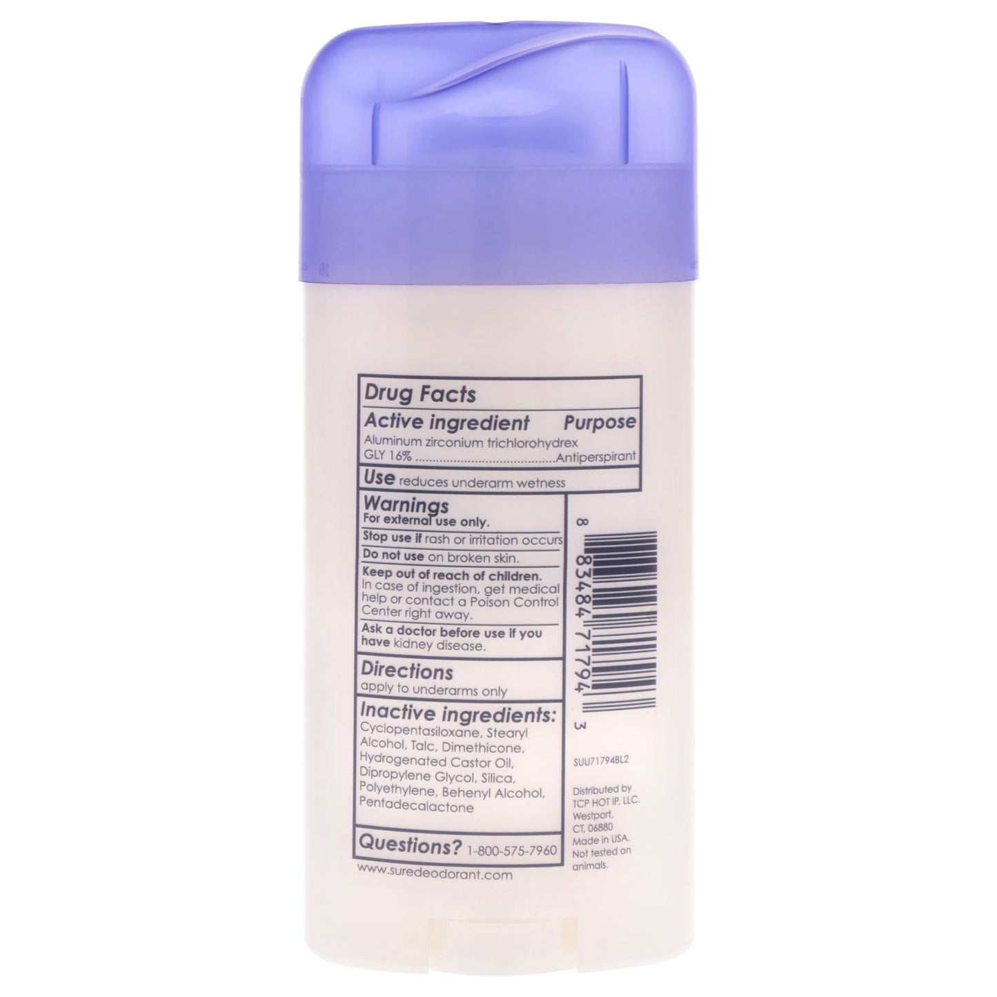 Sure Original Solid Unscented, Anti-Perspirant Deodorant 2.70 oz- Packaging may vary Beauty and Personal Care Sure