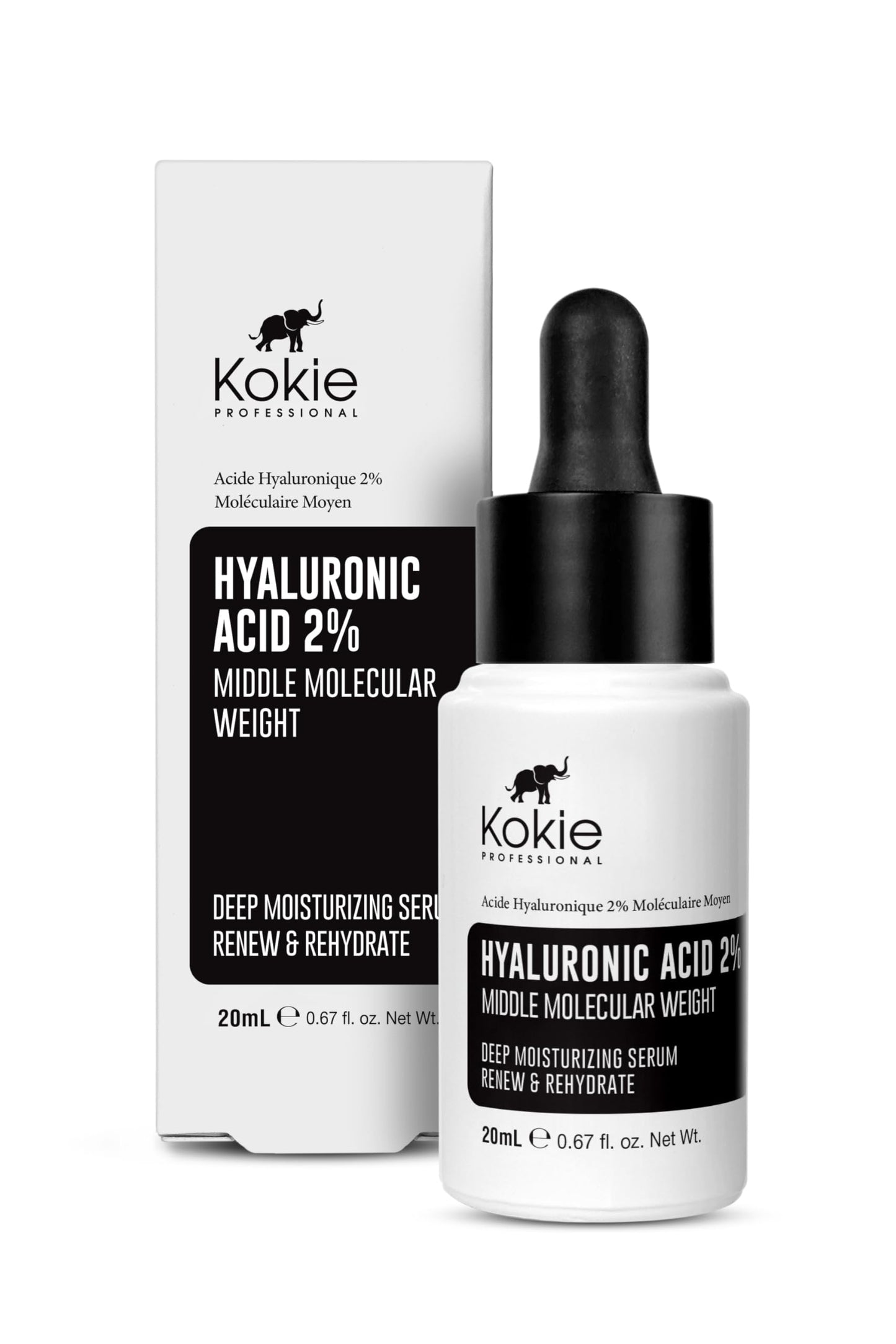 Kokie Hyaluronic Acid 2% Middle Molecular Weight Serum Beauty & Personal Care Kokie
