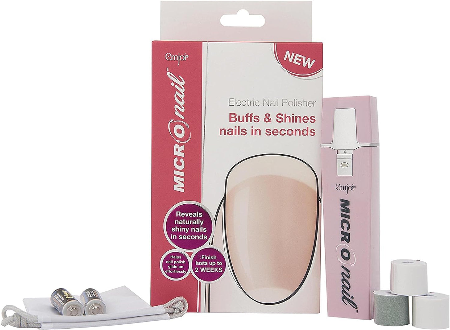 Emjoi Micro Nail Manicure or Mani Pedi--Smooths, Buffs & Shines Instantly Beauty & Personal Care Emjoi