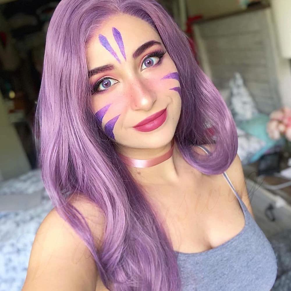 variouswig All Kinds of Everyday Natural Wigs Synthetic Lace Front Wigs Side Part Long Body Wave Heat Resistant Synthetic Wigs for Women Cosplay Party