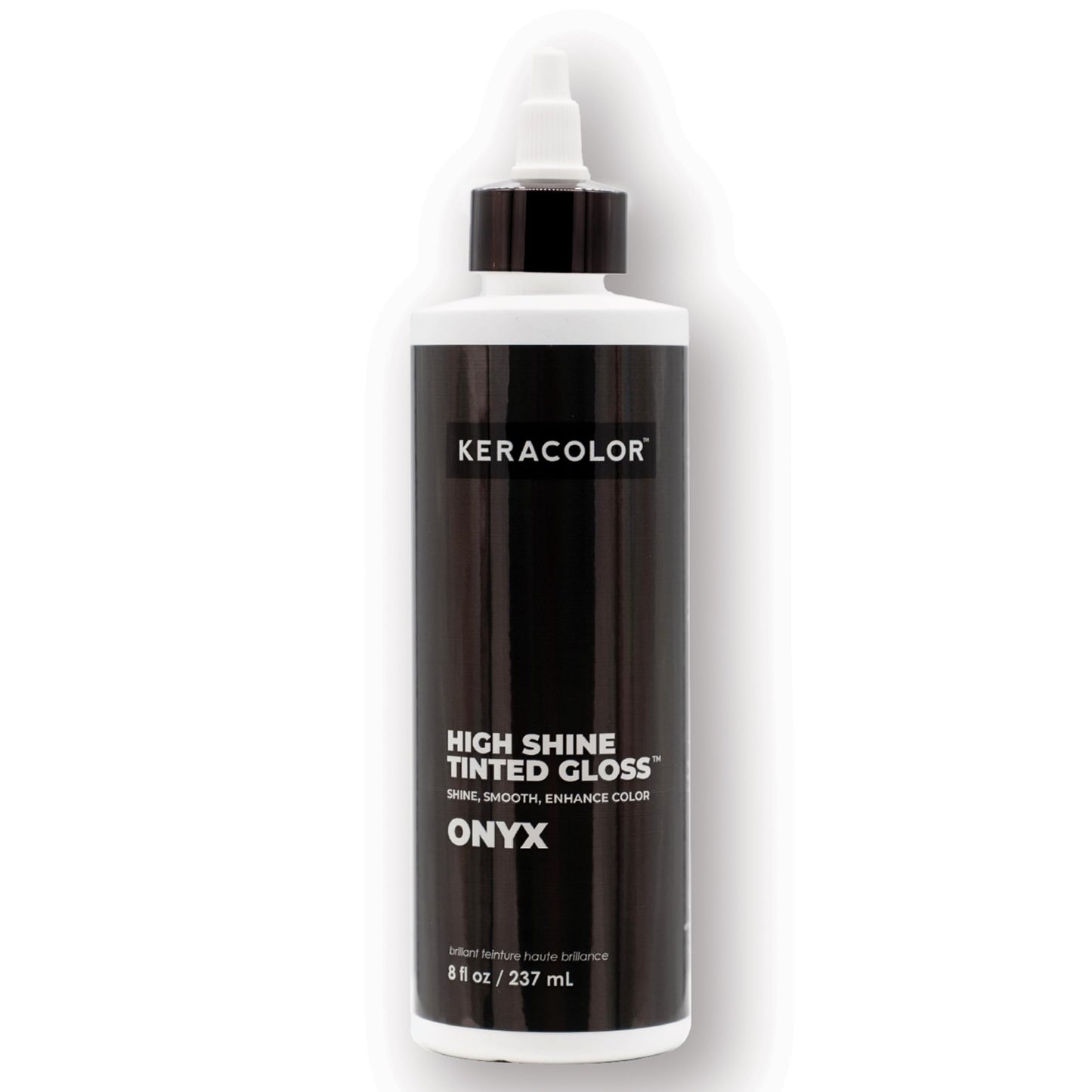 Keracolor High Shine Tinted Hair Gloss, In-Shower Hair Glaze, Sheer Color-Enhancing Glossing Treatment, Onyx, 8 Fl Oz Beauty & Personal Care KERACOLOR