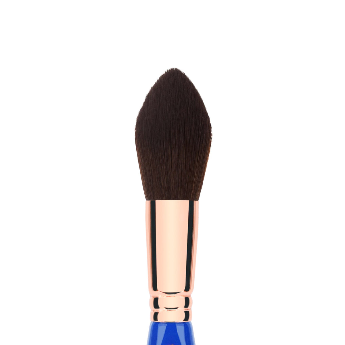 Bdellium Tools Professional Makeup Brush - Golden Triangle 974 Tapered Powder - With All Vegan and Soft Synthetic Fibers, For Sculpt & Shape (Blue