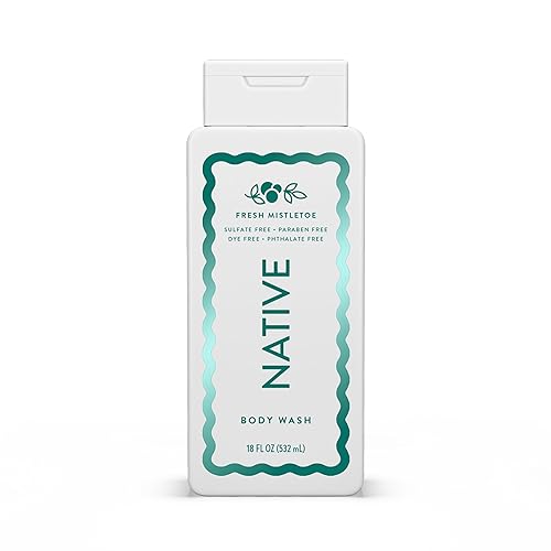 Native Body Wash, Holiday Edition, Fresh Mistletoe Scent, Contains Naturally Derived Ingredients | For Women & Men, Sulfate, Paraben, & Dye Free Beauty & Personal Care Native