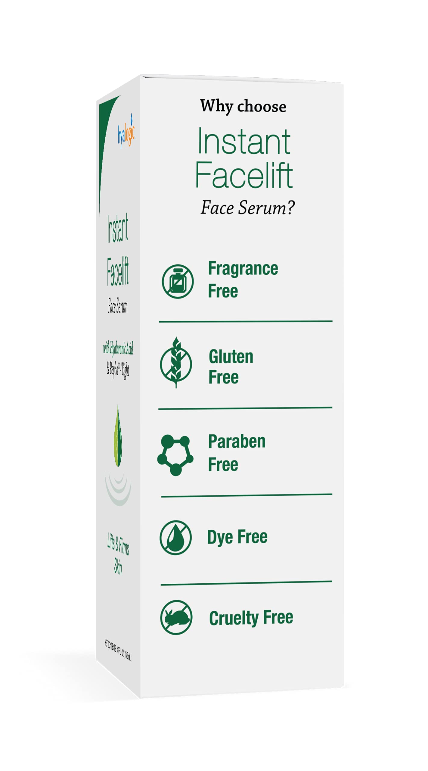 Hyalogic Instant Facelift Serum - Hyaluronic Acid & Pepha®-Tight for Skincare - Facial Serum for Instant Skin Firming, Fine Line & Wrinkle Reduction Beauty & Personal Care Hyalogic