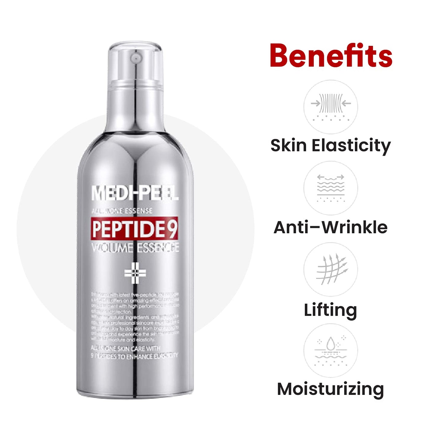 Medi-Peel Peptide 9 Volume All in one Essence 3.38 fl.oz. / 100ml, Anti Wrinkle, Collagen Formula, Brightening Effect, Instant Hydration, Skin Beauty & Personal Care MEDI-PEEL