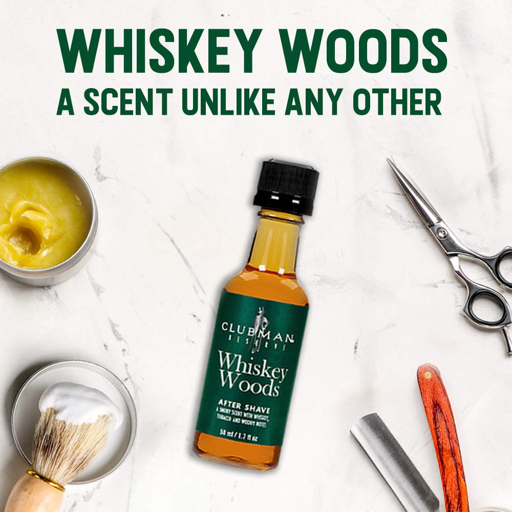 Clubman Pinaud Whiskey Woods After Shave Lotion - Aftershave for Men, Soothes Razor Burn & Heals Nicks, 1.7 fl. oz, 2 Pack Beauty and Personal Care Clubman