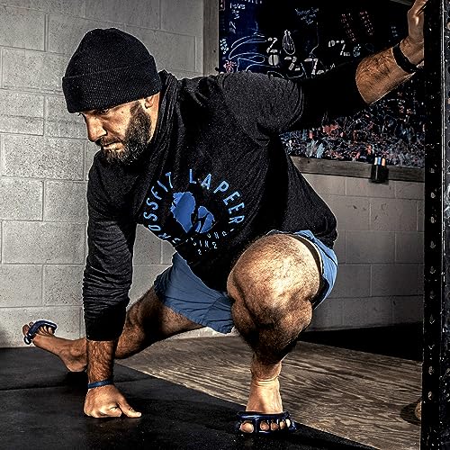 Original Yoga Toes for Men: Gel Toe Separators & Stretchers in Metallic Blue. Stop Foot Pain & Boost Athletic Performance! (Large) Beauty & Personal Care Yoga Toes