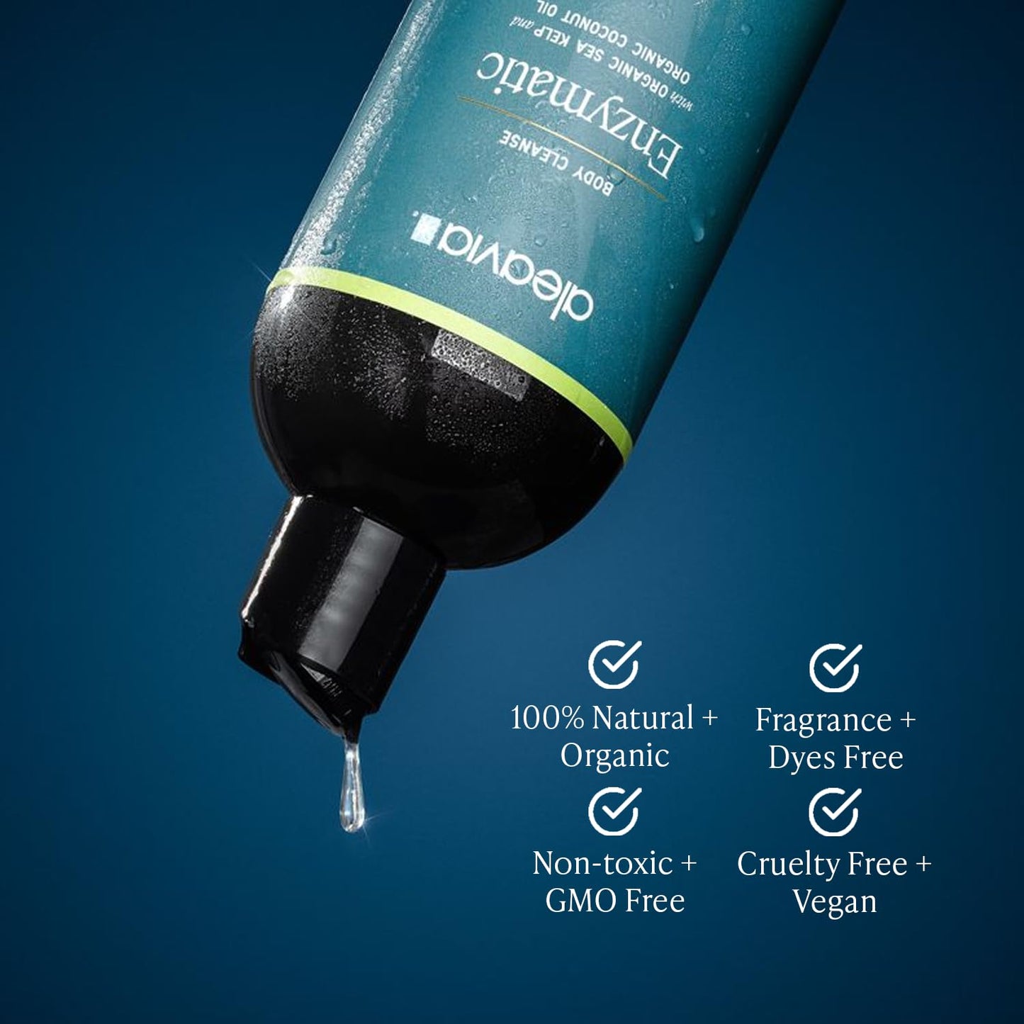 Aleavia Body Cleanse - Organic & All-Natural Prebiotic Body Wash - Fragrance-free and Sulfate-Free Enzymatic Body Cleanser - 16 Oz. Beauty & Personal Care Aleavia
