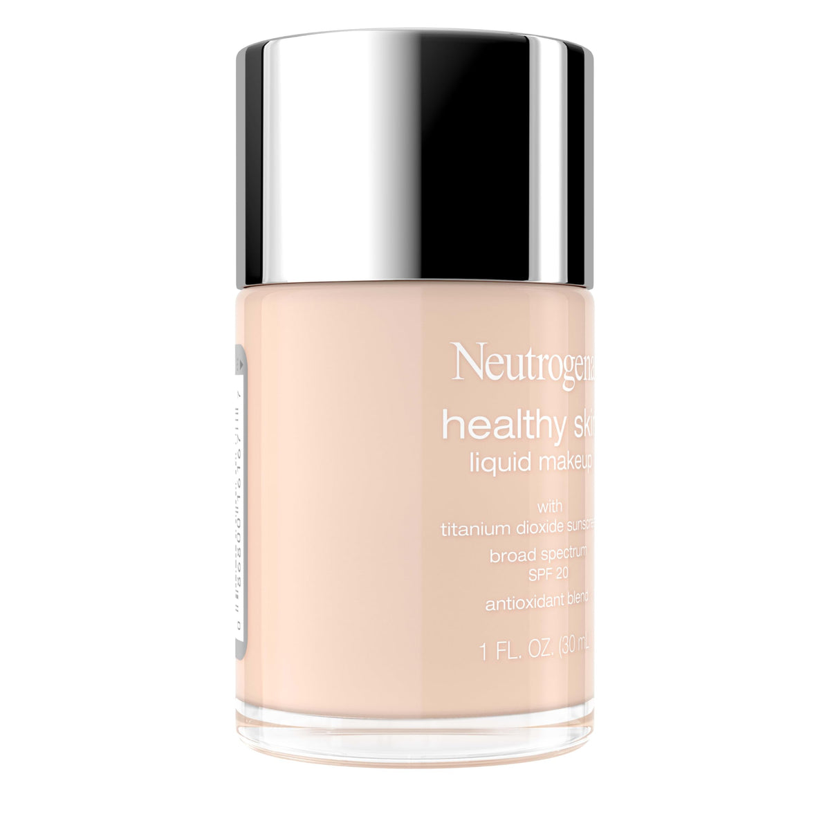 Neutrogena Healthy Skin Liquid Foundation Makeup Broad Spectrum SPF 20 Sunscreen, Medium Coverage, Vit B5, Antioxidants, All Day Wear, Porcelain 110N Beauty & Personal Care Neutrogena