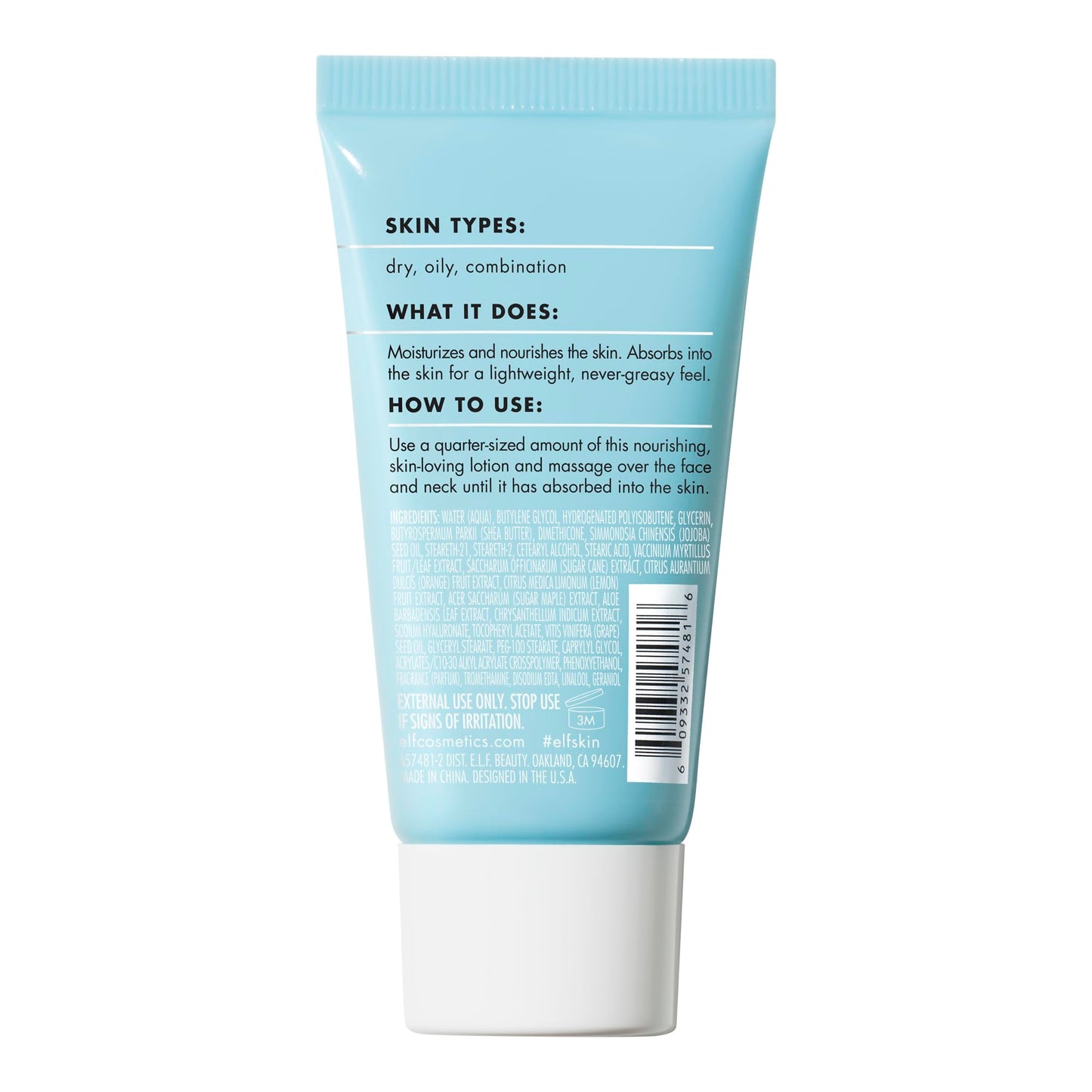 e.l.f. SKIN Holy Hydration! Moisturizer Mini, Ultra-Hydrating Formula, Infused with Aloe, Jojoba Oil & Shea Butter, Vegan Beauty & Personal Care e.l.f.