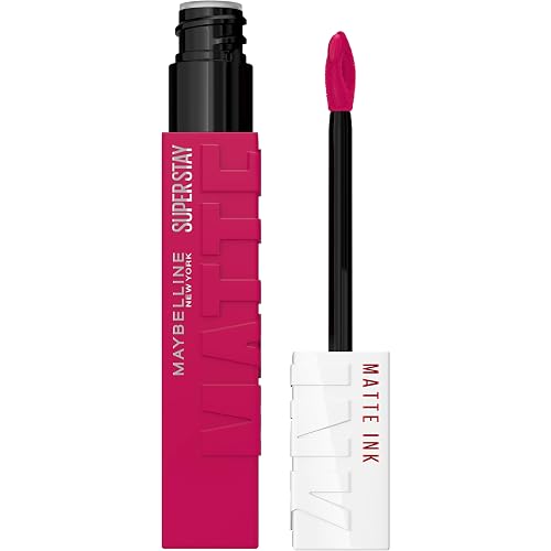 Maybelline Super Stay Matte Ink Liquid Lipstick Makeup, Long Lasting High Impact Color, Up to 16H Wear, Artist, Deep Pink, 1 Count, Packaging May Vary Beauty & Personal Care MAYBELLINE