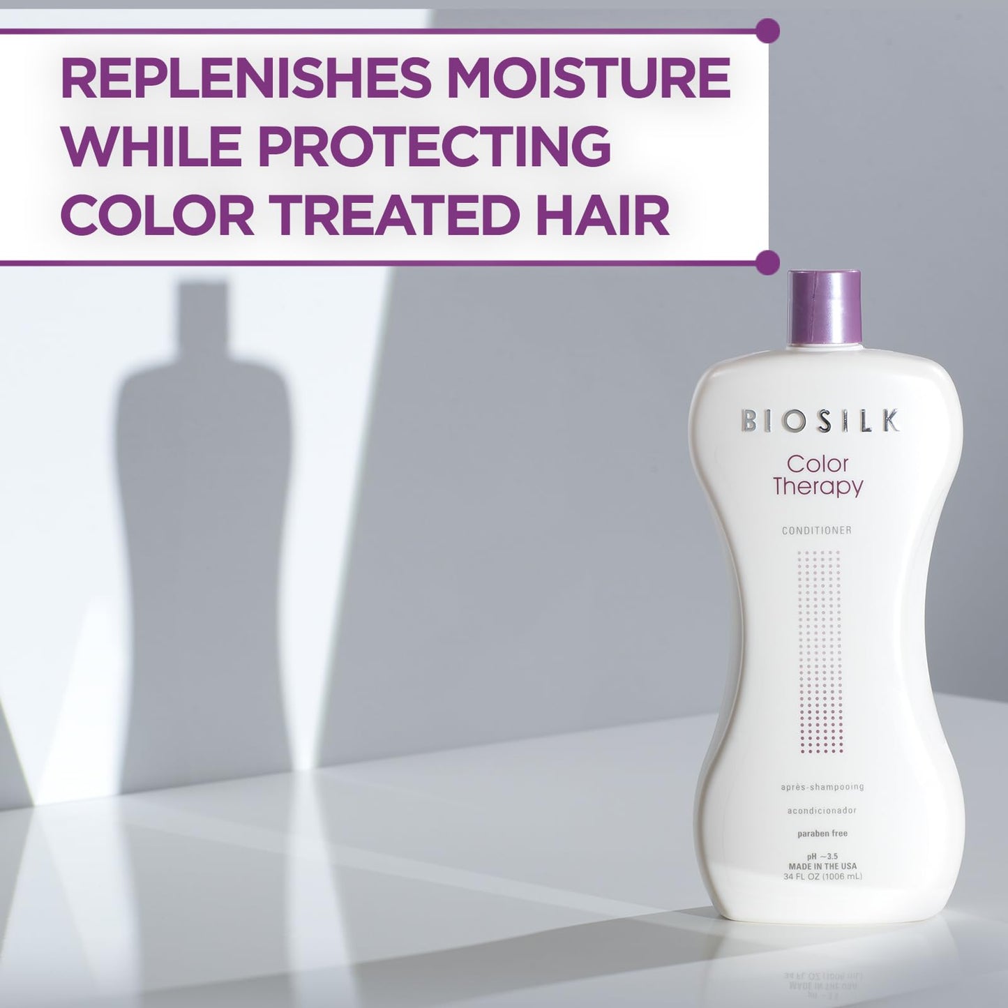 BioSilk Color Therapy Shampoo & Conditioner Duo, Gently Cleanses & Replenishes Moisture, Sulfate, Paraben, & Cruelty-Free, 34 Oz (Pack of 2) Beauty & Personal Care BioSilk