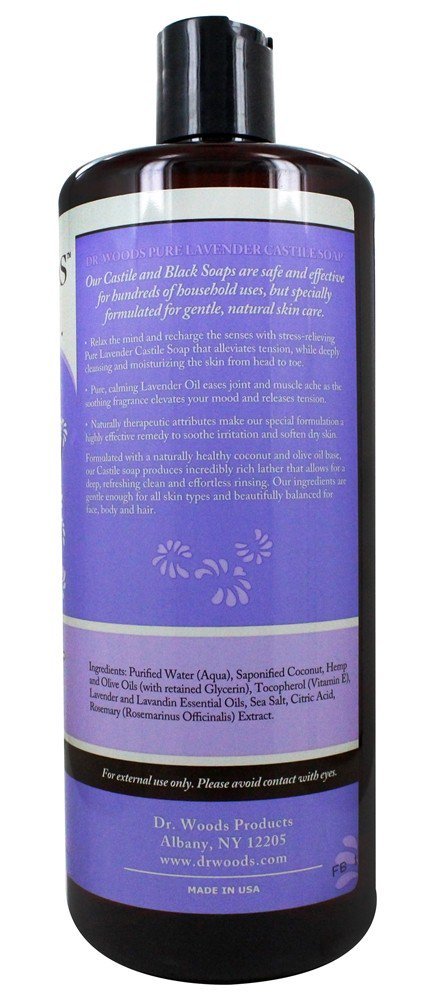 Dr. Woods Castile Soap Soothing Lavender - 32 fl oz Beauty & Personal Care Dr. Woods