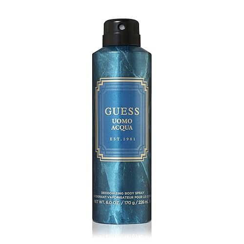 Guess Uomo Acqua Deodorizing Body Spray For Men, 6.0 Oz. Beauty & Personal Care GUESS