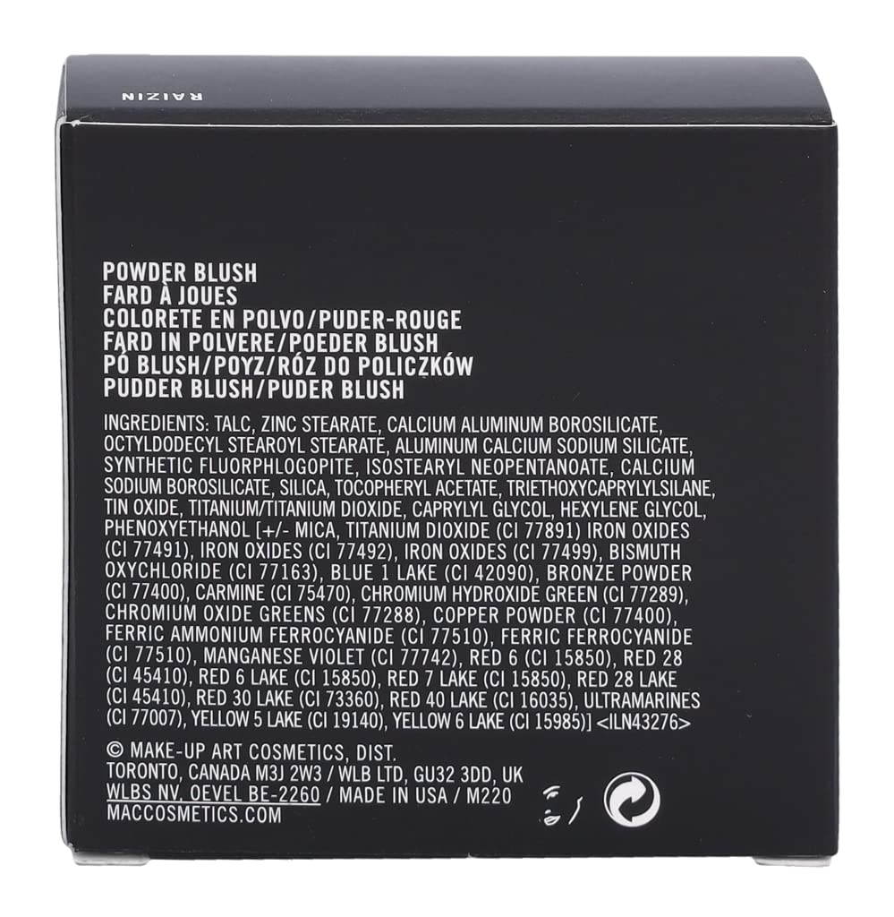 Powder Blush - Raizin by MAC for Women - 0.21 oz Blush Beauty & Personal Care MAC