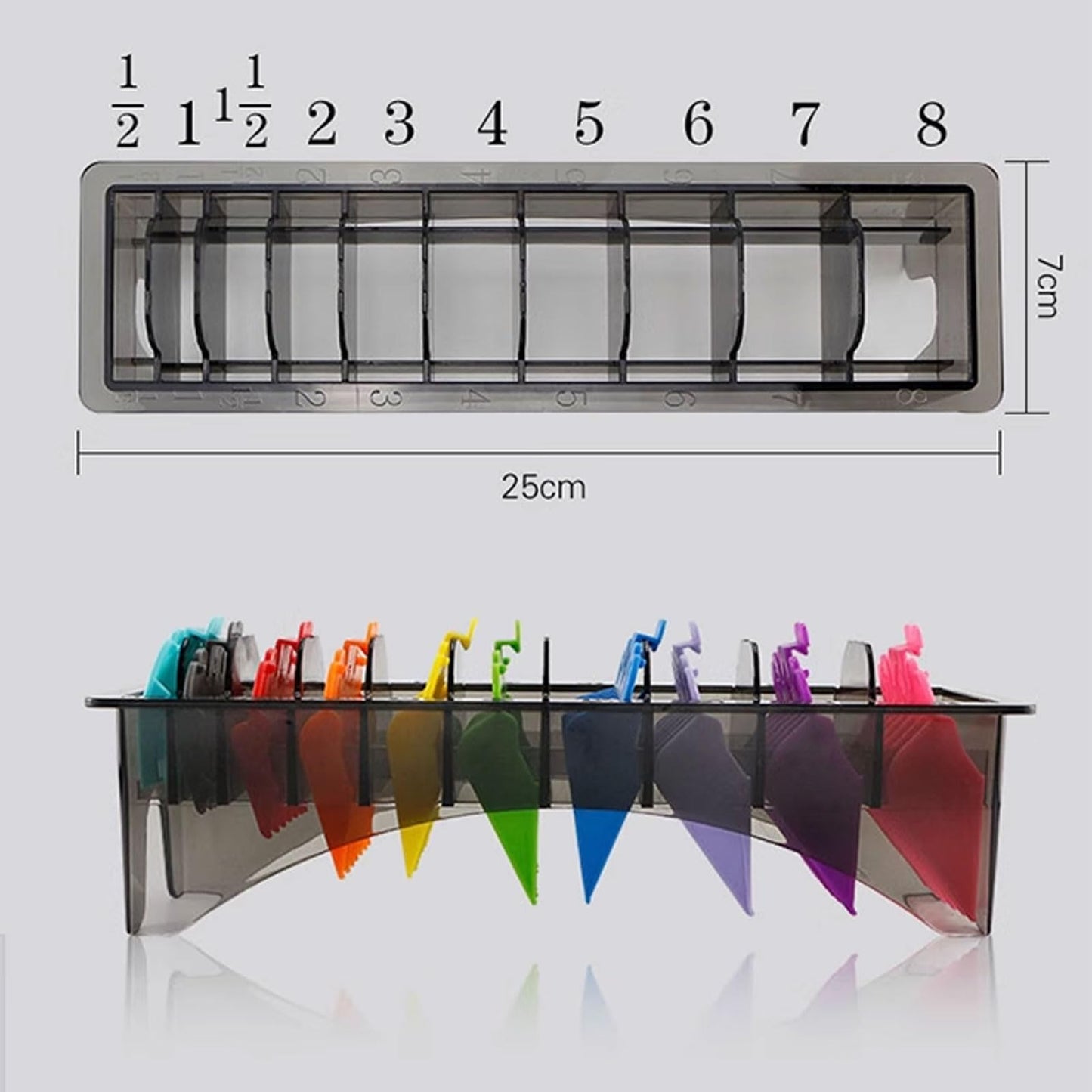 10 Slot Clipper Comb Holder, Plastic Storage Case Organizer for Electric Clippers,Black for Barbershop Salon Professionals" Beauty and Personal Care Brrnoo