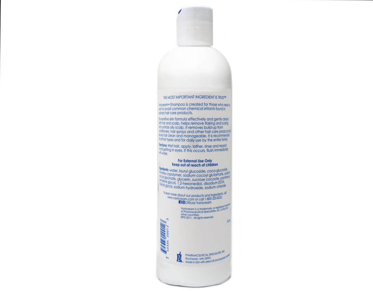 Vanicream Shampoo for Sensitive Skin, Dermatologist Tested, Free of Dyes, Fragrance, Parabens and Formaldehyde Releasers, Sulfate-Free, 12 fl oz (Pack Beauty & Personal Care Vanicream