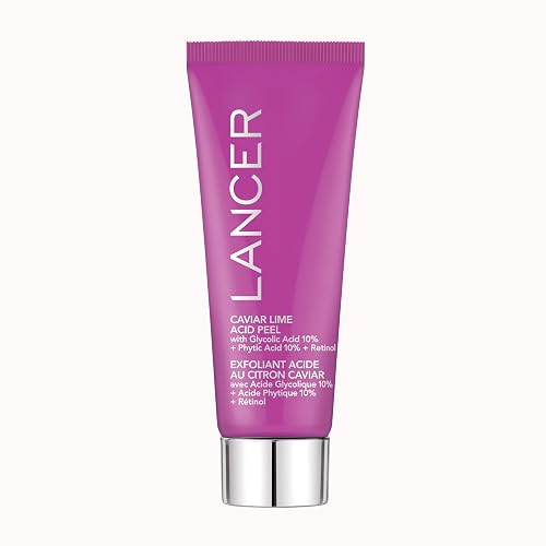 Lancer Skincare Caviar Lime Acid & Retinol Peel | Glycolic Acid Chemical Peel for Face | Chemical Exfoliant for Dark Spots & Dead Skin Remover | 0.5 Beauty & Personal Care Lancer