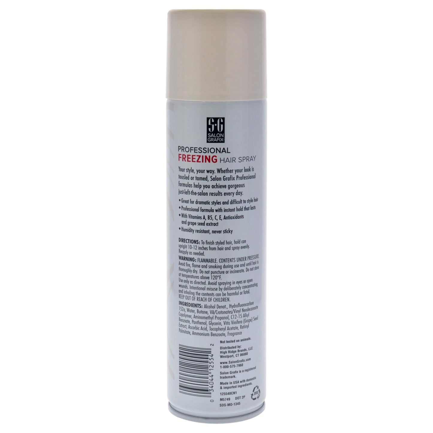 Salon Grafix Freezing Hair Spray Mega Hold - Quick-Drying Hairspray for Women and Men - Volumizing Hair Spray - Professional Quality Results - 10 oz Beauty & Personal Care Salon Grafix