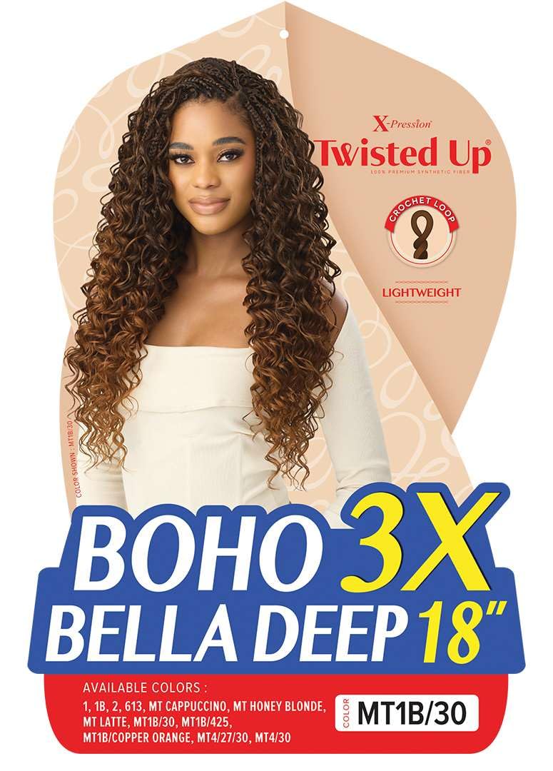 Outre X-Pression Twisted Up - Boho Bella Deep 18" 3X (MT1B/30)