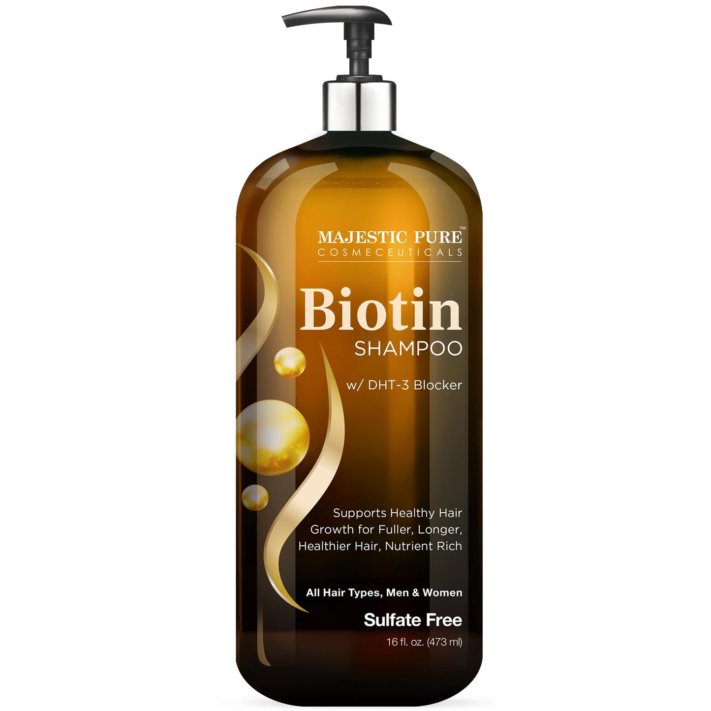 Majestic Pure Rosemary Castor & Biotin Shampoo for Thinning Hair-16fl oz Beauty and Personal Care Majestic Pure Default Title