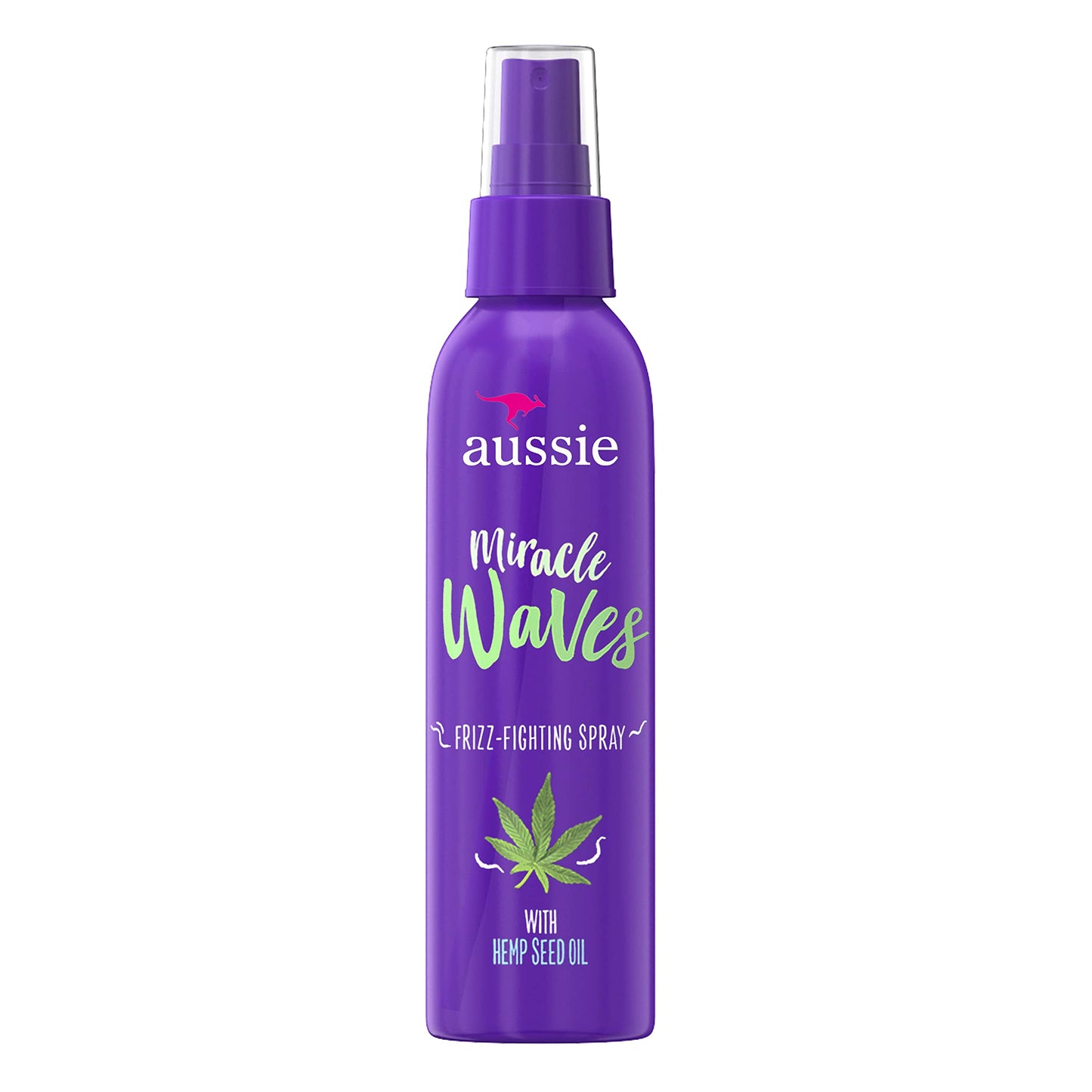 Aussie Miracle Waves Frizz-Fighting Spray with Hemp Seed Oil, Sulfate Free, 5.7 fl. oz. (1 Pack, Packaging May Vary) Beauty & Personal Care Aussie