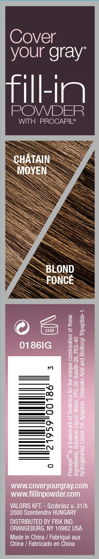 Cover Your Gray Fill In Powder - Medium Brown/Dark Brown Beauty & Personal Care Cover Your Gray