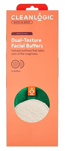 Clean Logic Dual-Texture Facial Buffers Sensitive Skin (Pack of 3) Beauty & Personal Care Cleanlogic