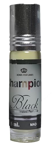 Al Rehab Champion Black - Floral, Tobacco, Woody, Musky - Concentrated Perfume Oil Rollerball for Men, 0.2 Ounce / 6ml Beauty & Personal Care Al-Rehab