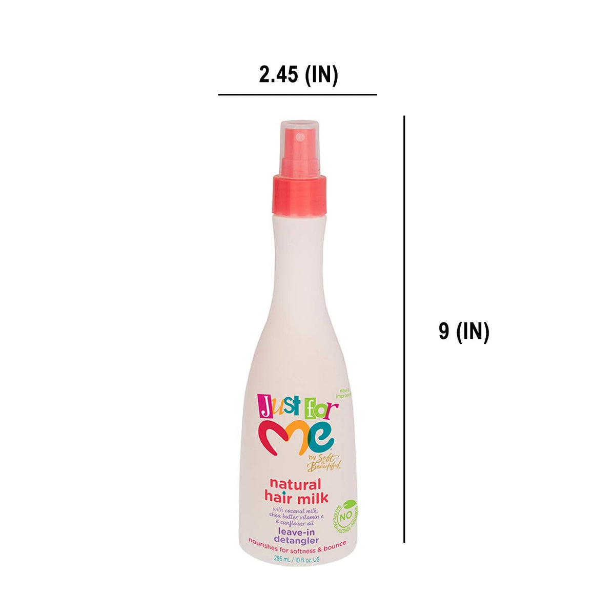 Just for Me Natural Hair Milk Detangler - Detangles & Helps Prevent Breakage, For All Hair Textures, Contains Coconut Milk, Shea Butter & Sunflower Beauty & Personal Care Just For Me