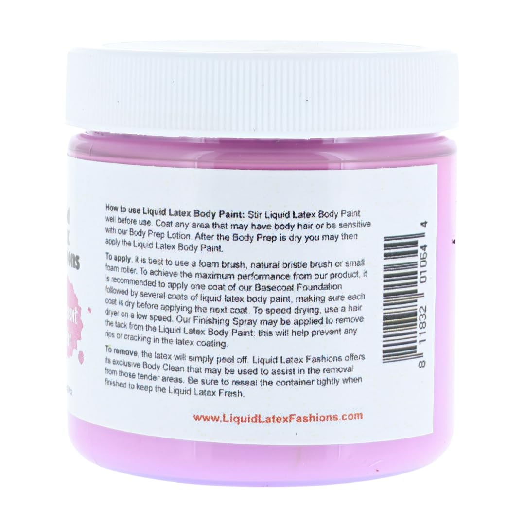 Fluorescent Violet 4 Oz - Face and Body Paint Black Light UV Reactive, Halloween Latex Full Body Paint for Adults and Kids, Ideal for Art, Parties Beauty & Personal Care Liquid Latex Fashions