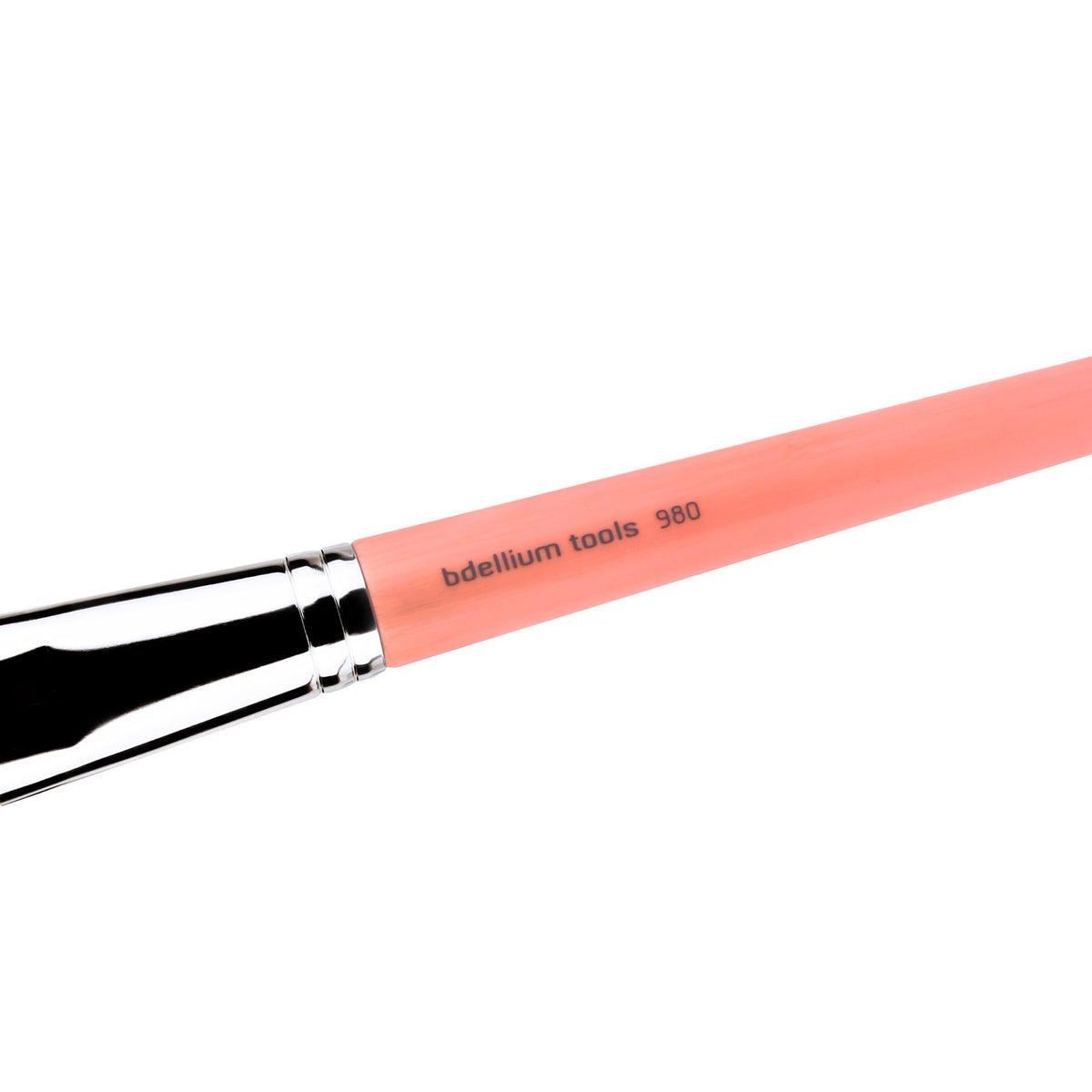 Bdellium Tools Professional Makeup Brush - Pink Bambu Series 980 Large Natural Powder - With Soft Synthetic Fibers, For Airbrushed Finish (Pink, 1pc)