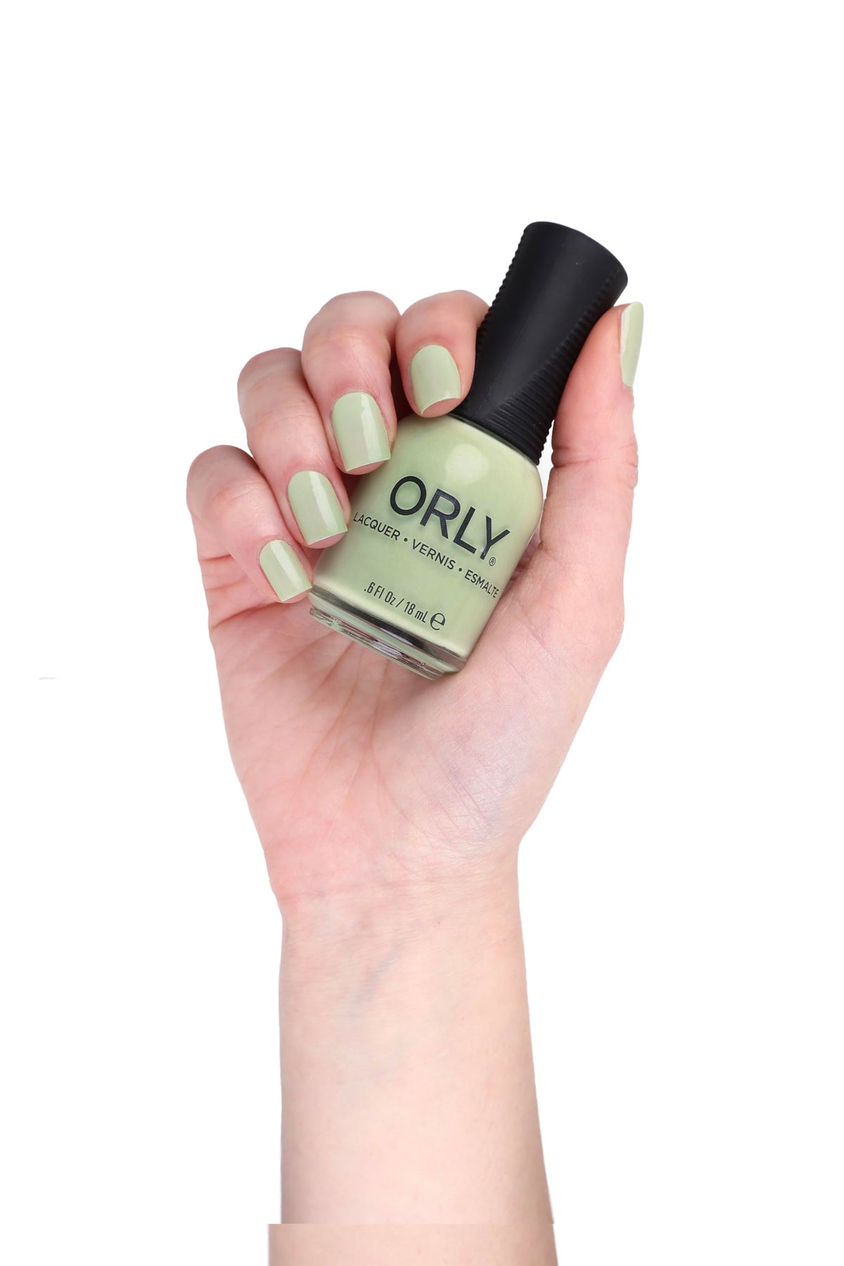 Orly Pastel Green Nail Polish | Creme Finish Nail Lacquer | Long-Lasting, Even Coverage | Precision Gripper Cap | Vegan & Cruelty-Free (Matcha Foam)