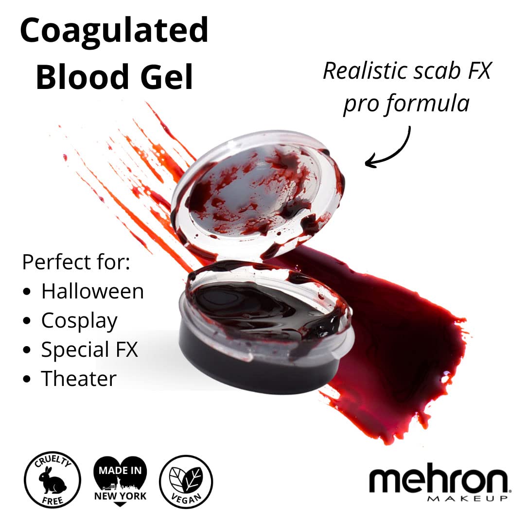 Mehron Makeup Coagulated Blood | Fake Blood | SFX Makeup for Halloween | 0.25 oz (7.4 g) | Made in the USA Beauty & Personal Care Mehron