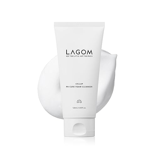 LAGOM Cellup pH Cure Foam Cleanser | Low pH, Skin Barrier Protection, Natural Deep Face Cleansing, K-Skincare, Mild, 5.5 Subacid for Sensitive Skin Beauty & Personal Care LAGOM