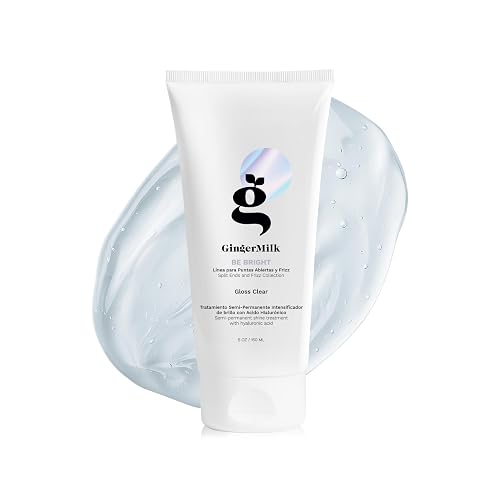 Ginger Milk Hair Gloss Clear Shine and Color-Enhancing Treatment with Hyaluronic Acid, Semi-Permanent Color for Dull & Dry Hair Sulfate Free | BE Beauty & Personal Care Ginger Milk Natural Care