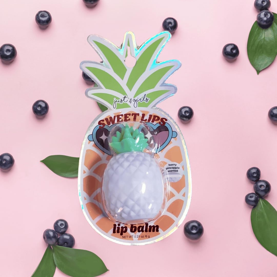 Just 4 girls Sweet Lips Pineapple Shaped Lip Balm (Berry Pinapple) Beauty and Personal Care Just 4 girls