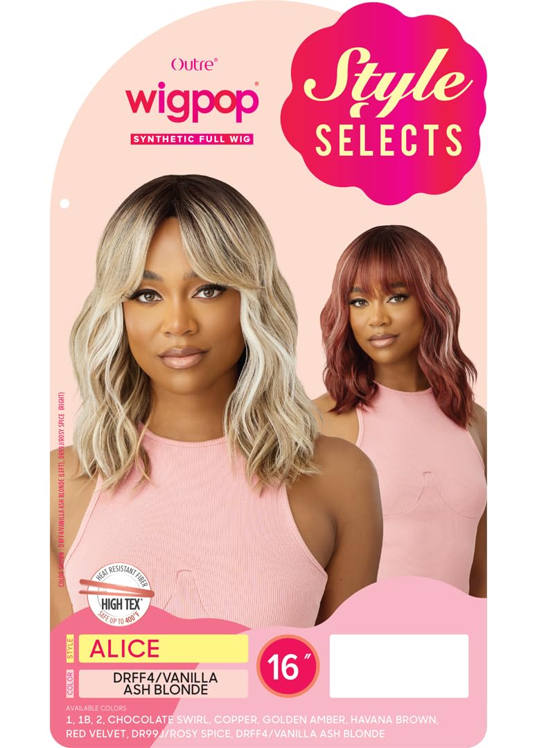 Outre Wigpop - Style Selects - Alice (OFF BLACK 1B)