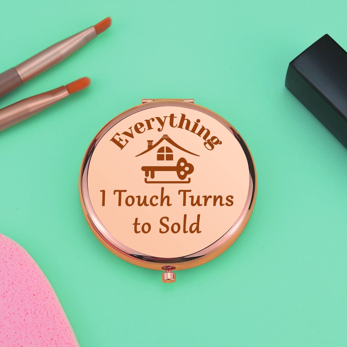 Realtor Gifts for Women Real Estate Agent Gift Compact Makeup Mirror Thank You Gift for Realtor Closing Gifts for Realtors Appreciation Presents Beauty & Personal Care Mwphuy