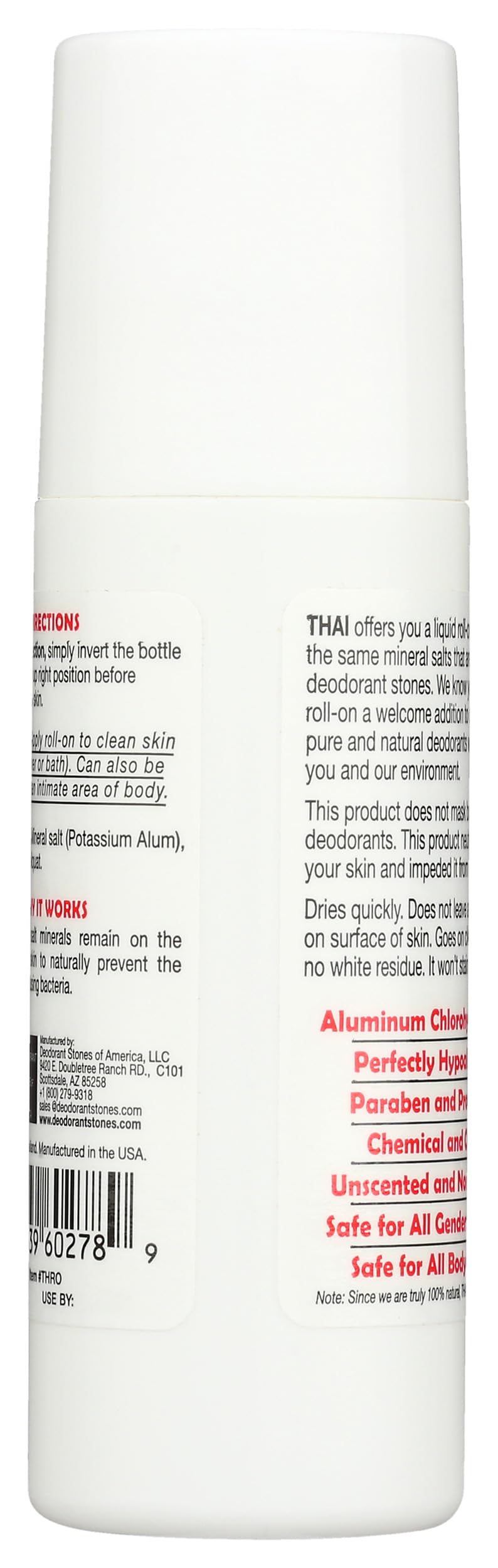 Deodorant Stones of America Crystal Deodorant, 3 OZ Beauty and Personal Care Deodorant Stones of America
