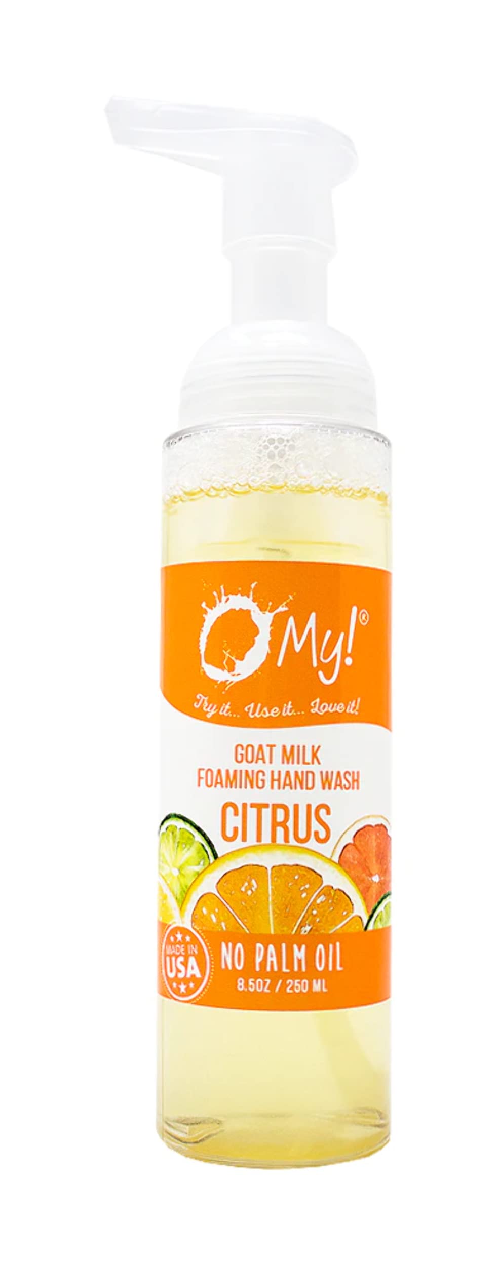 O My! Goat Milk Foaming Hand Wash | Rich, Creamy Foam | Made with Farm-Fresh Goat Milk | Free of Parabens & More | Handcrafted in USA Beauty & Personal Care O My!