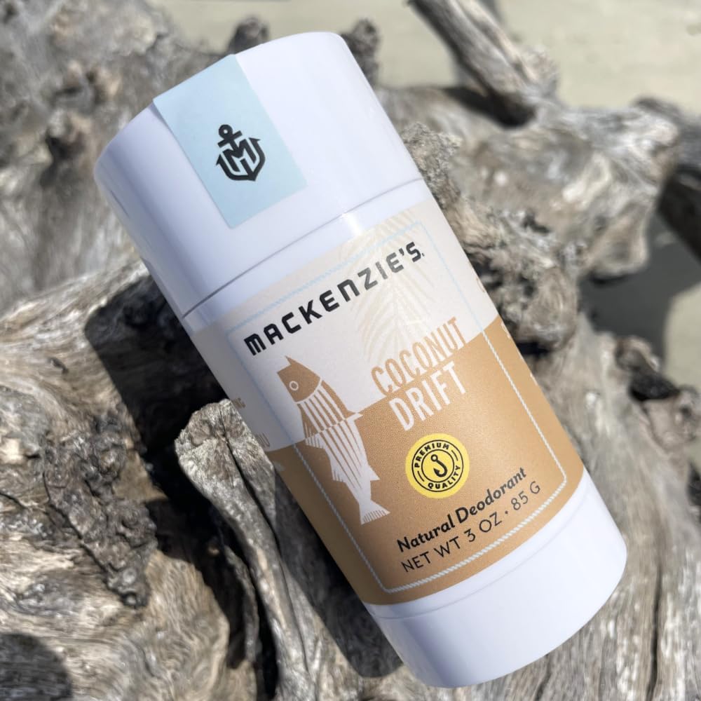 MacKenzie's Coconut Drift Deodorant - Father's Day - Gifts for Fishermen - Gifts for Women - Gifts for Men - Natural Deo - Aluminum Free - Proudly Beauty and Personal Care MACKENZIE'S