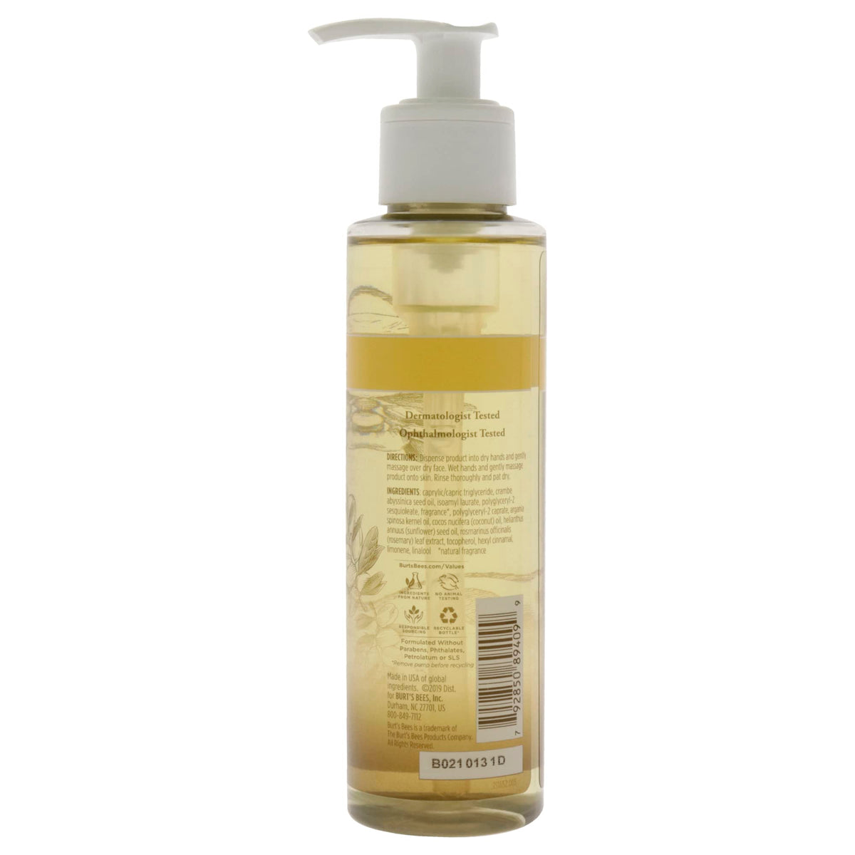 Burt's Bees 100% Natural Facial Cleansing Oil for Normal to Dry Skin, 6 Oz (Package May Vary) Beauty & Personal Care Burt's Bees