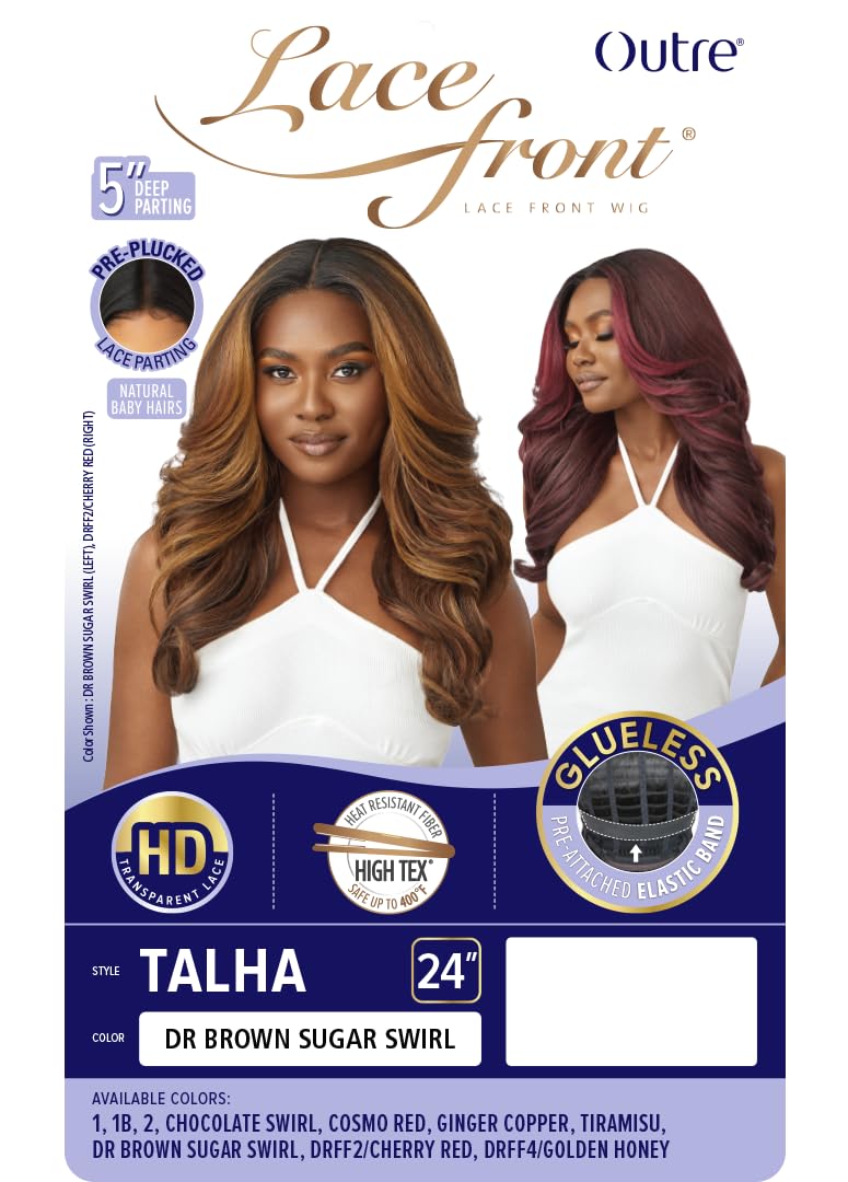 Outre Lace Front Wig - Talha (DRFF2/CHERRY RED)