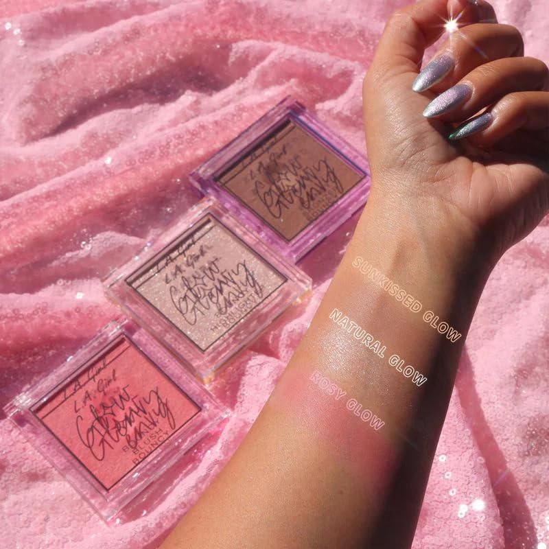 L.A. GIRL Glow Envy Bouncy Bronzer for Women, Rosy Glow Blush for Makeup with Goodness of Jojoba Oil, Squalene, & Vitamin E, Long-Wearing, Natural Beauty & Personal Care L.A. Girl