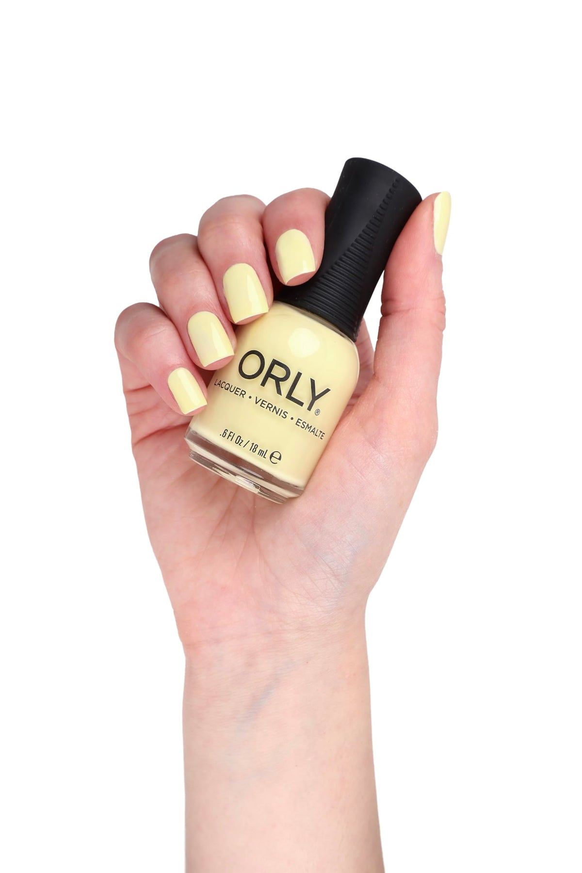 Orly Pastel Yellow Nail Polish | Cream Finish | Smooth, Even Coverage | Precision Gripper Cap | Vegan & Cruelty-Free (Honey Yuzu)