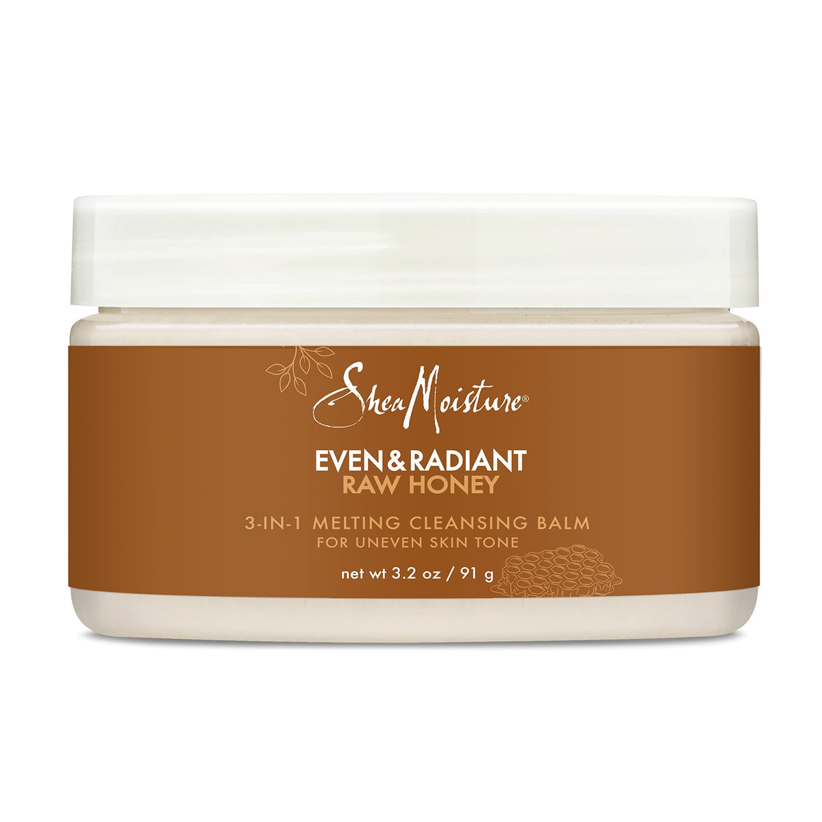 SheaMoisture Even and Radiant Face Cleanser For Uneven Skin Tone and Dark Spots 3-in-1 Cleansing Balm With Raw Honey 3.2 oz Beauty & Personal Care SheaMoisture