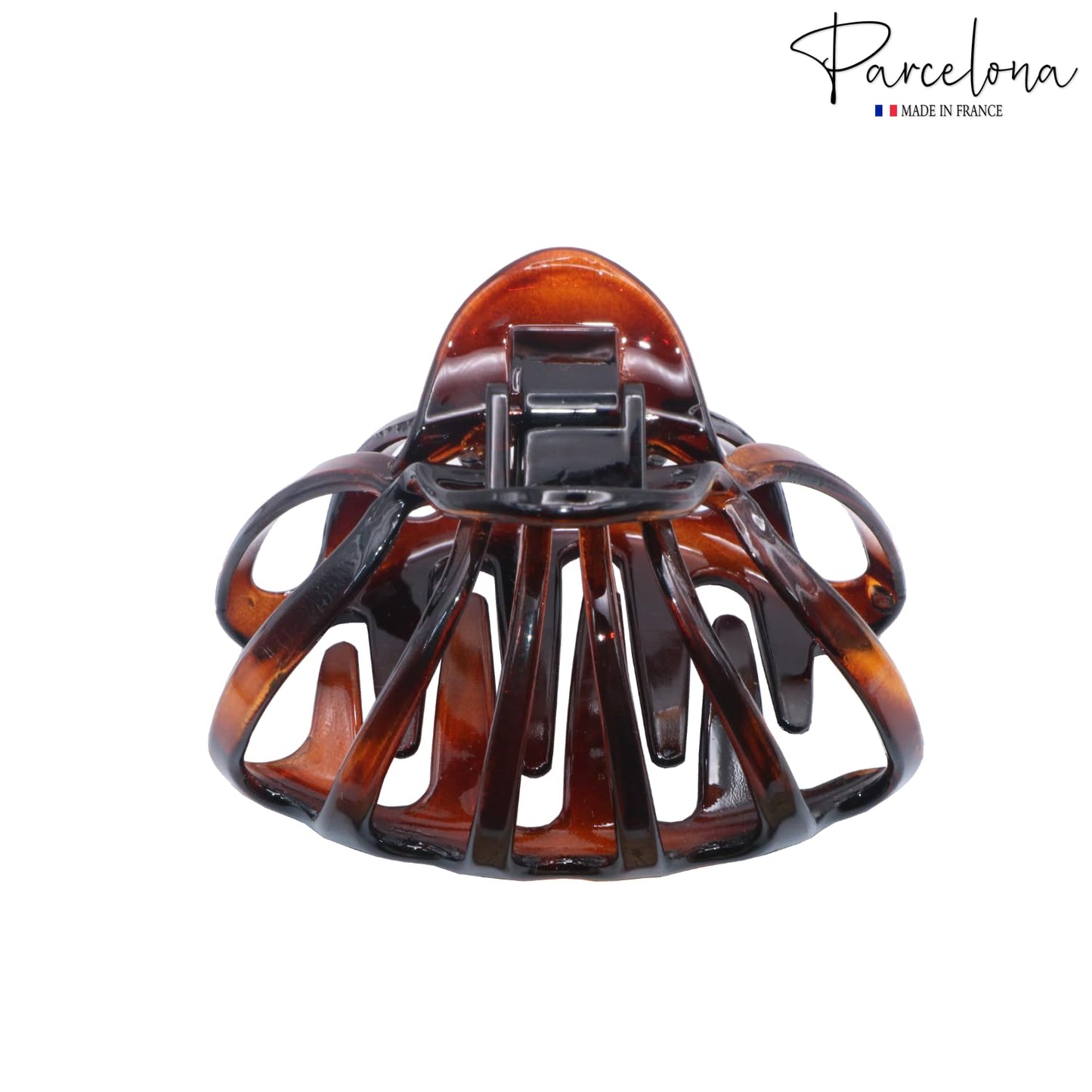 Parcelona French Octopus Large Wide Tortoise Shell Celluloid Acetate Jaw Hair Claw Clip for Women Beauty & Personal Care Parcelona