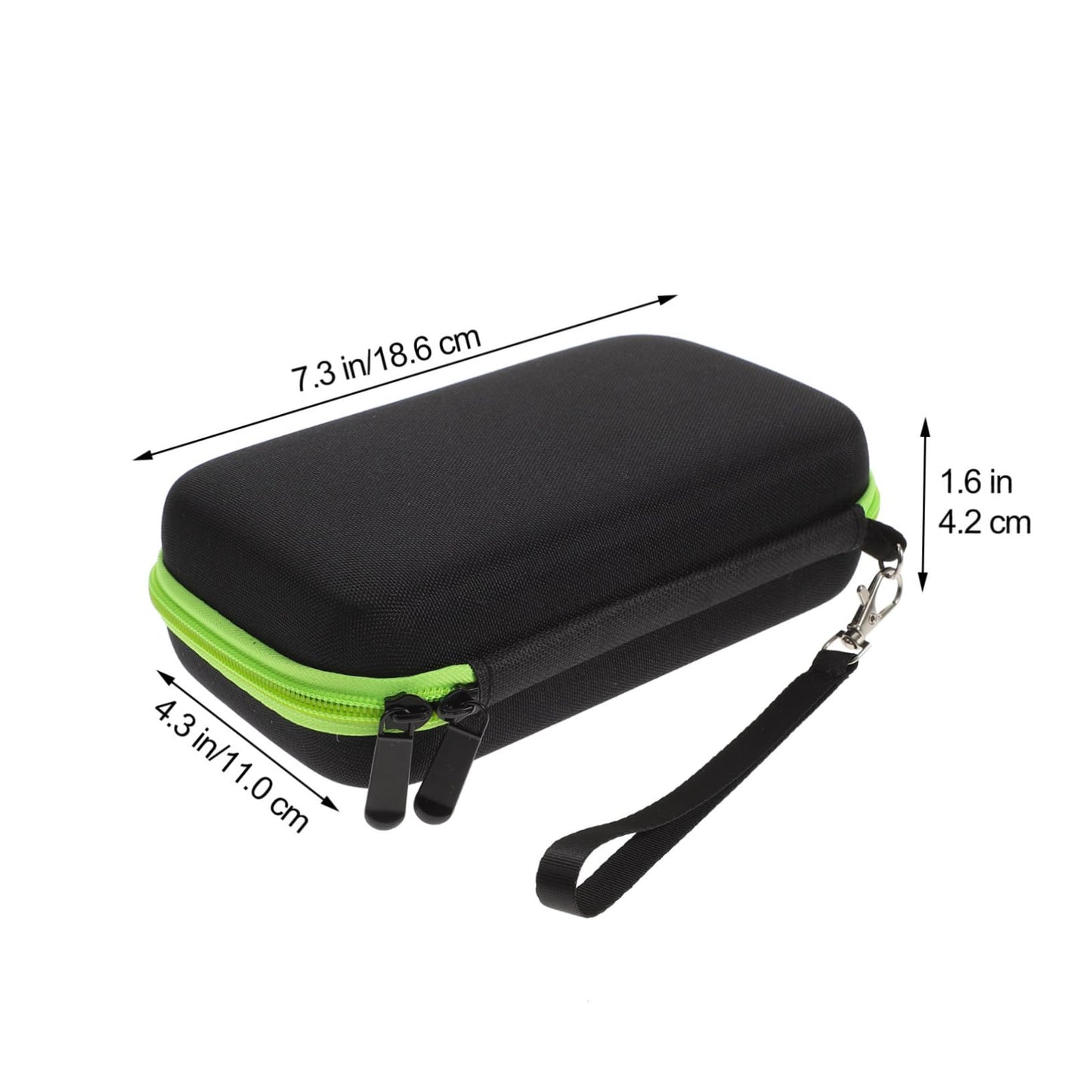 PartyKindom Eva Hard Case Travel Organizer for Shaver Black Premium Protection Double Zipper Design Extra Mesh Pocket for Accessories Razor Travel Beauty and Personal Care PartyKindom