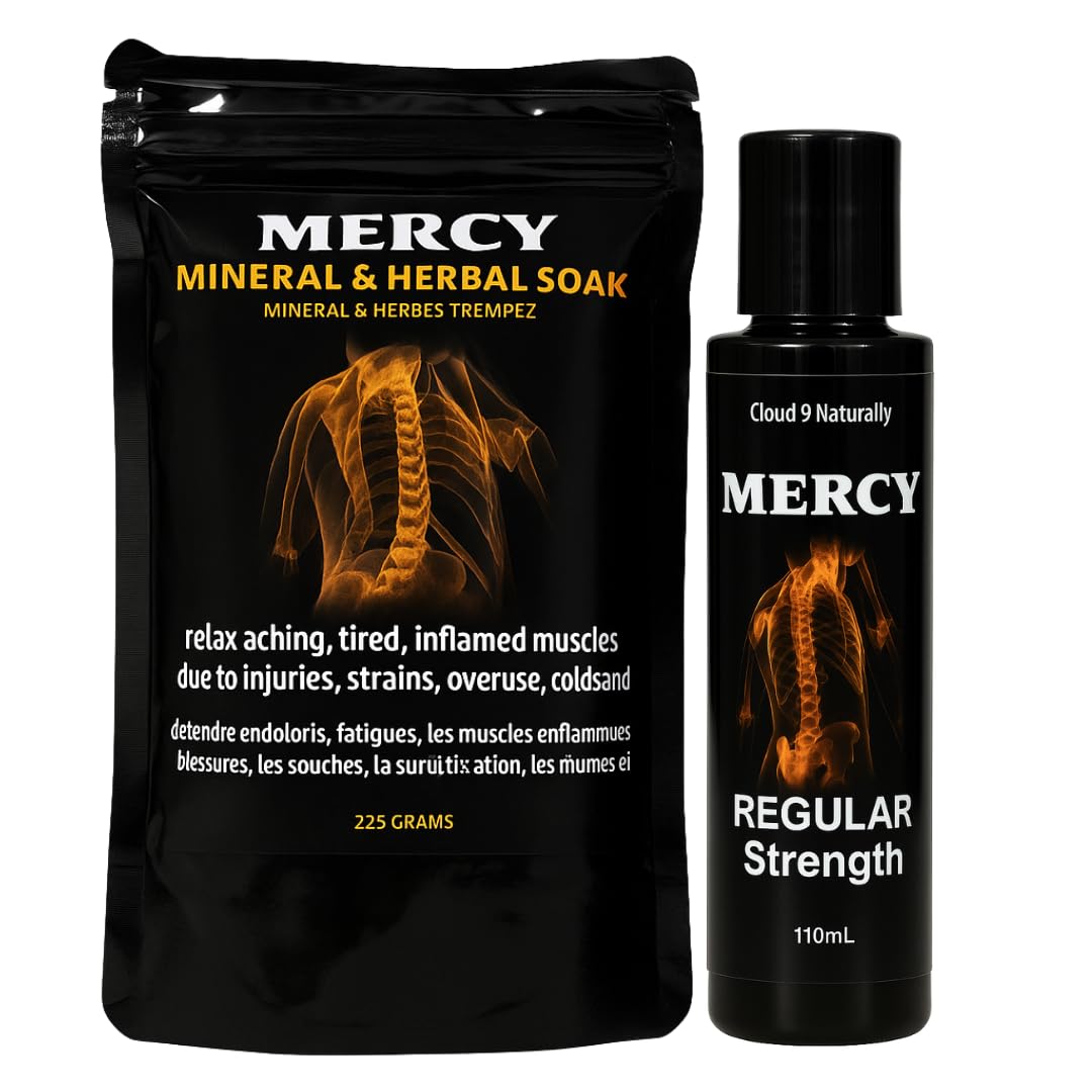 Cloud 9 Naturally Mercy Duo Bundle - Body Lotion 3.72 fl oz and Mineral Bath Soak 225g Beauty and Personal Care Cloud 9 Naturally